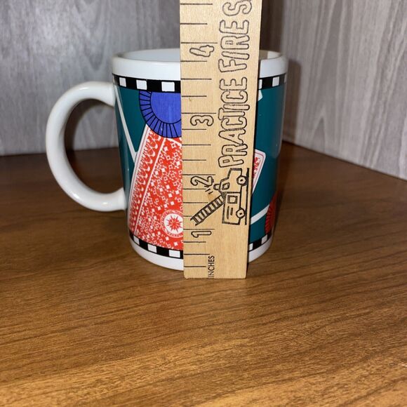 Lot Of 4 Vintage Playing Card Poker Chip Coffee Mugs - Picture 9 of 10